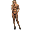 Subblime - 951719 Bodystocking Réseille Épaules Ouvertes Noir Taille Unique